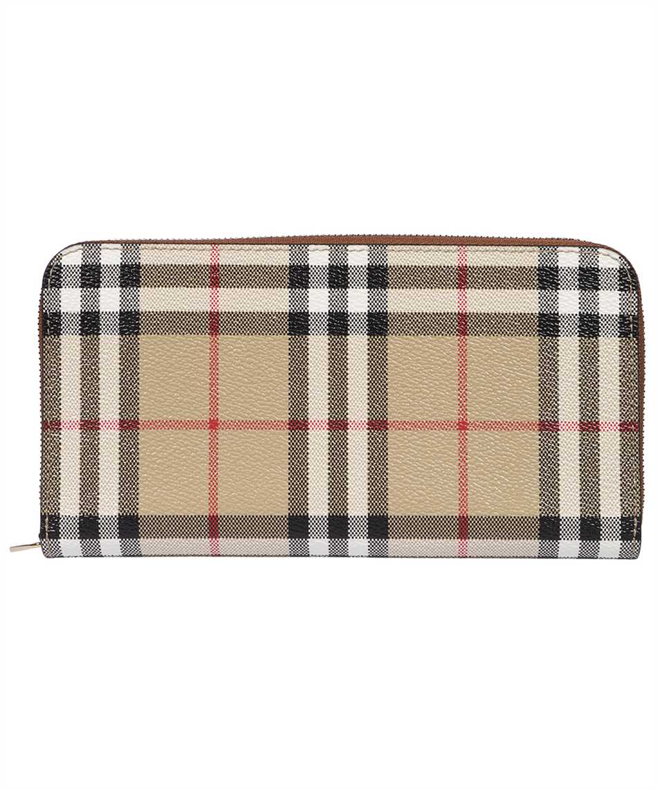 Burberry checked zipped leather wallet 8070598