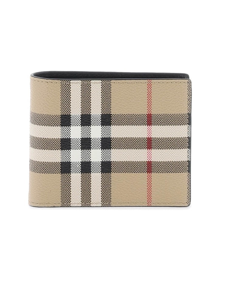 BURBERRY BIFOLD WALLET WITH CHECK MOTIV 8069813 – luxebags singapore