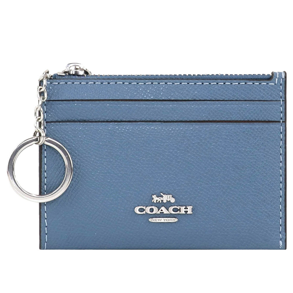 COACH Mini Skinny ID Case Signature Canvas Ladies Coin Purse / Coin Case