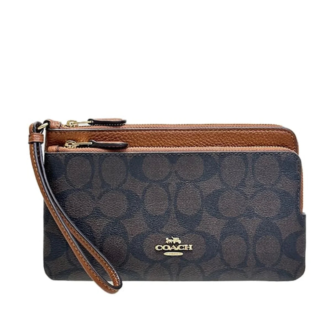 COACH C5576/5610 double zip wallet/wristlet