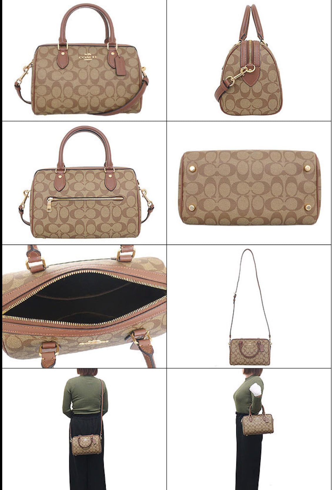 COACH CH280 Signature Rowan Satchel 2WAY Crossbody