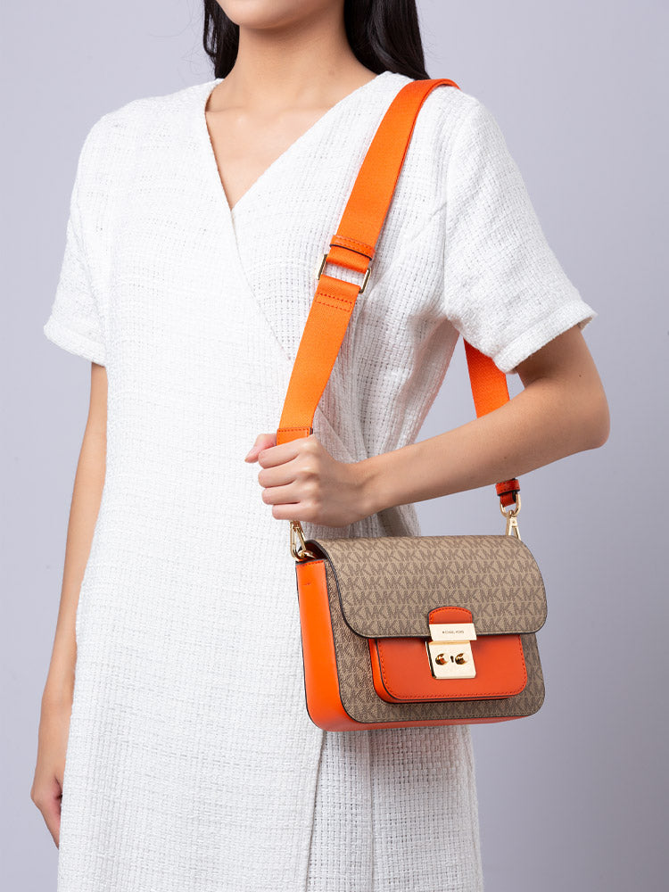 Michael Kors Signature Sloan Editor Medium Flap Messenger Bag