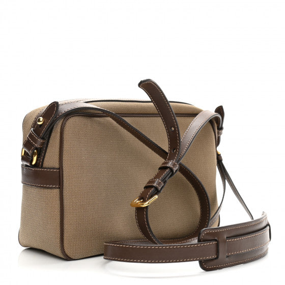Prada Jacquard Logo Camera Bag Corda Bruciato 1BH089