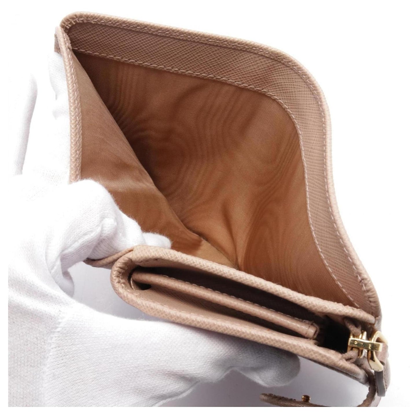 Prada Saffiano Metal Bi-fold Wallet 1ML018