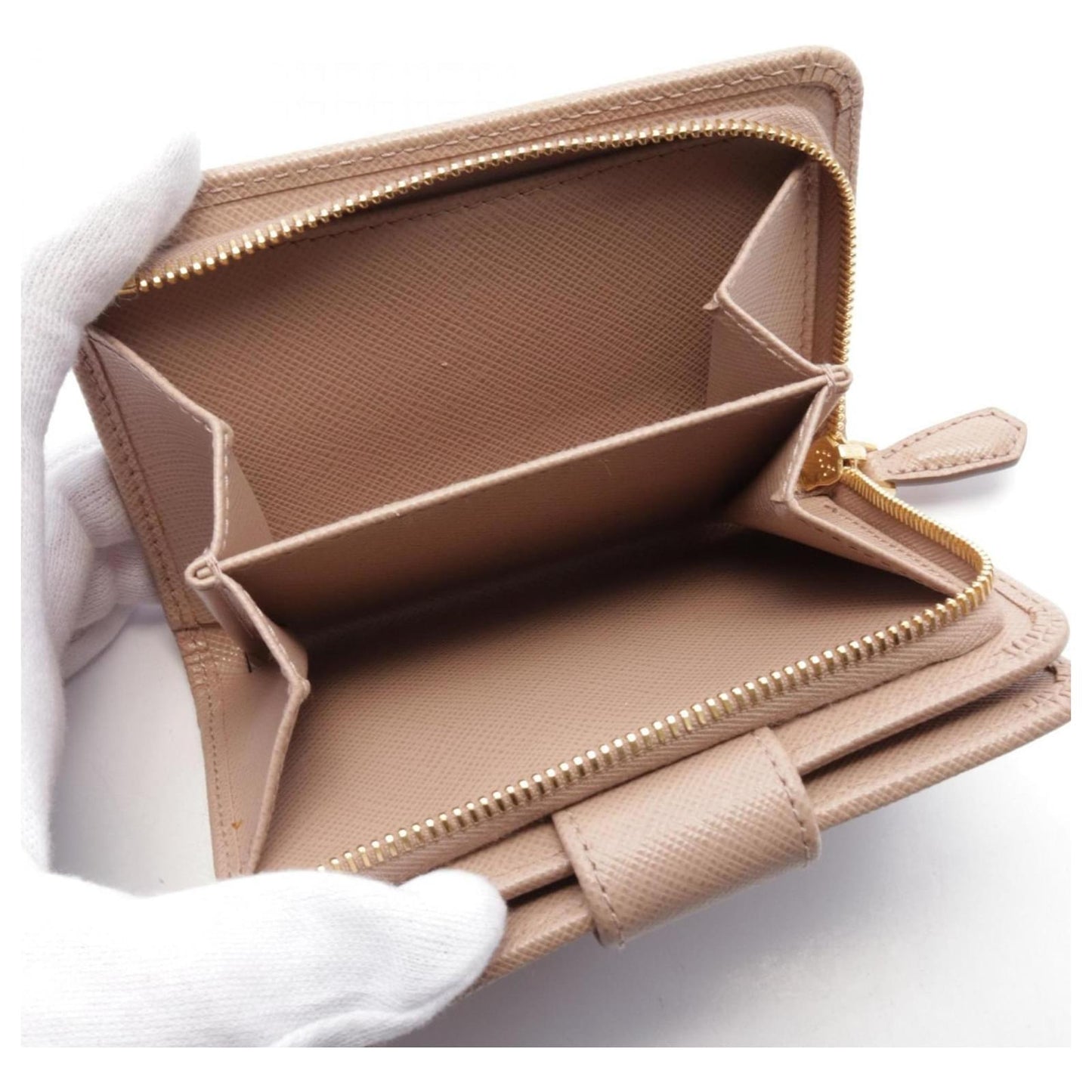 Prada Saffiano Metal Bi-fold Wallet 1ML018