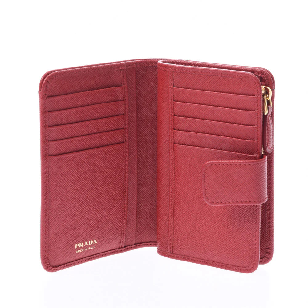 Prada Bifold Wallet Saffiano Peonia Peony Pink 1ML225