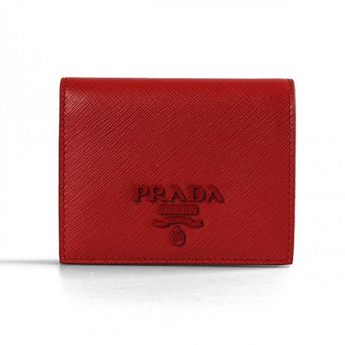 Prada Saffiano Shine 1MV204 Women's Small Wallet