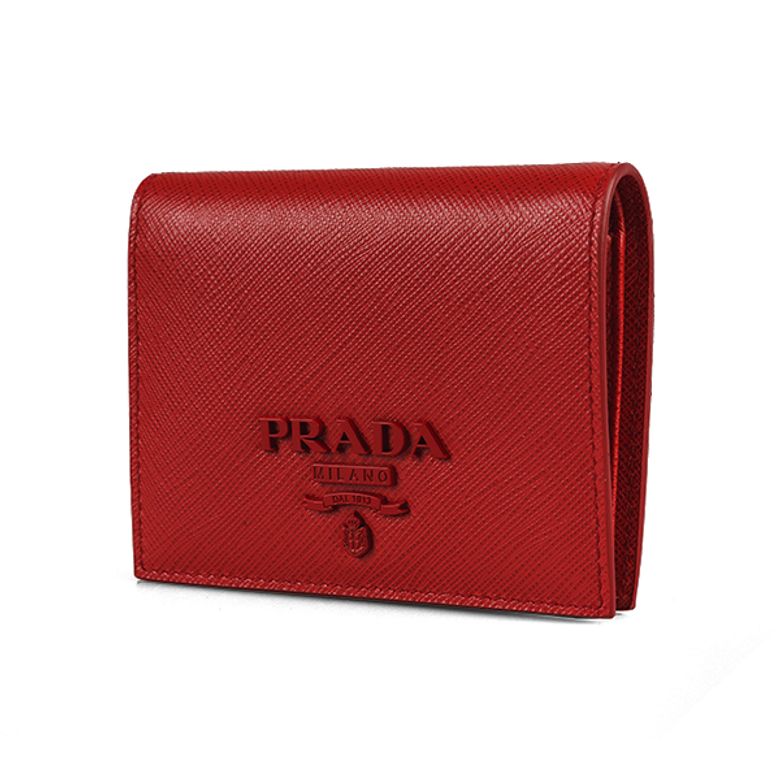 Prada Saffiano Shine 1MV204 Women's Small Wallet