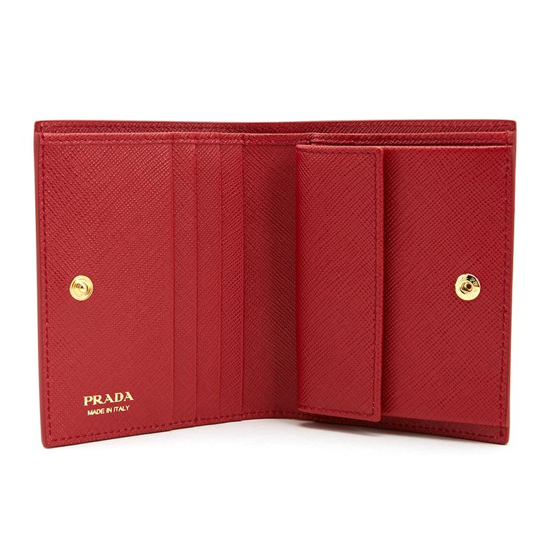 Prada Saffiano Shine 1MV204 Women's Small Wallet
