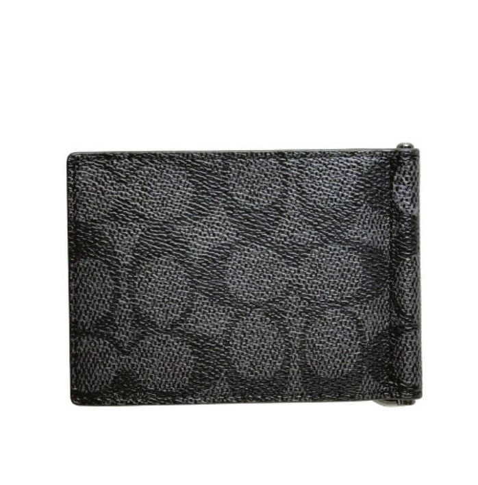 COACH Signature Slim Billfold Money Clip