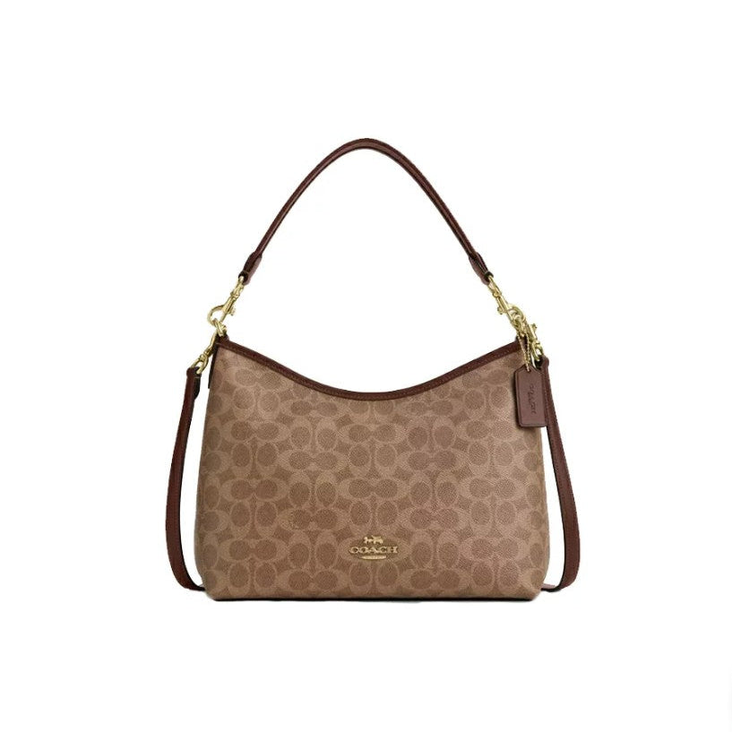 Coach Laurel Shoulder Bag Signature Canvas (CV975)