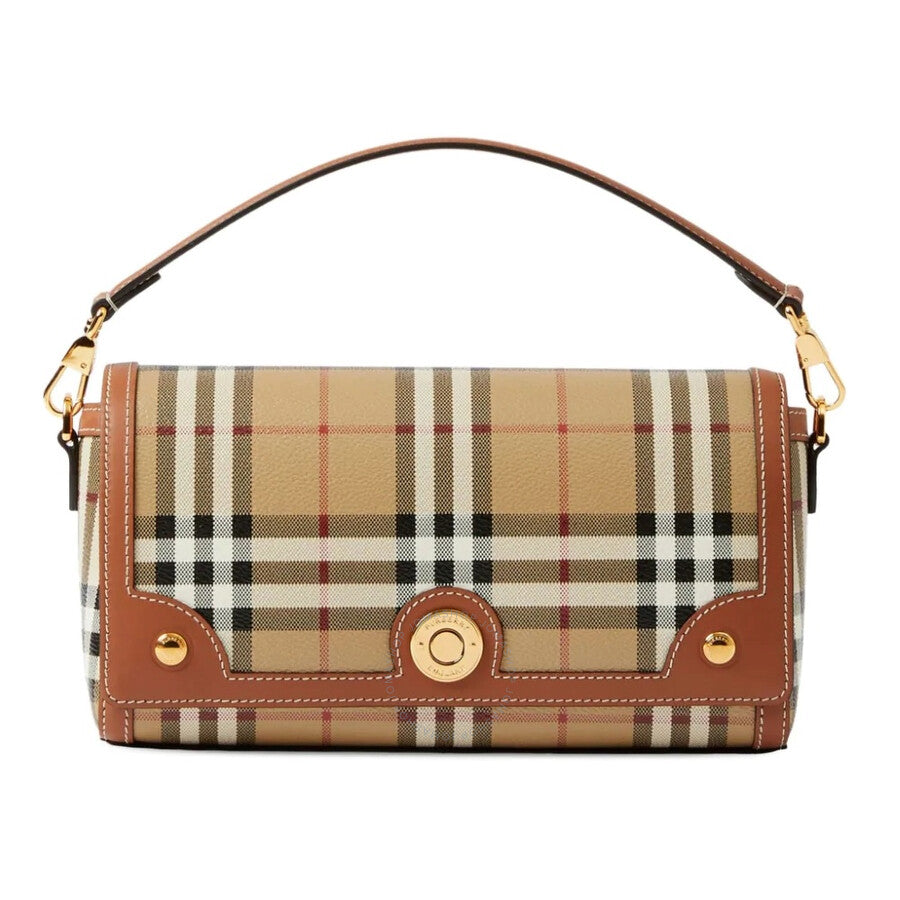 Burberry Briar Brown Ladies check-pattern top handle bag Crossbody 8092048