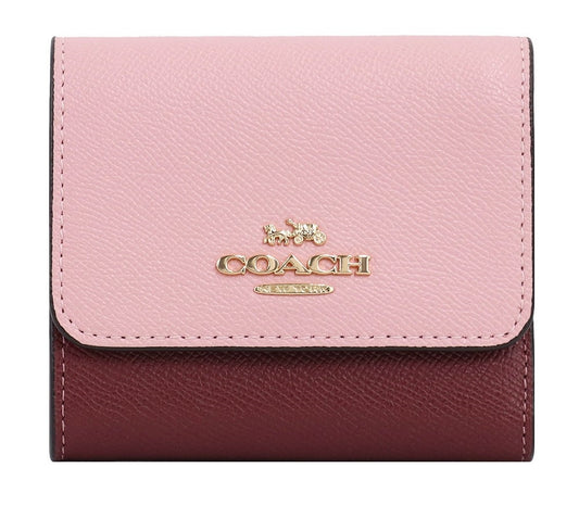 Coach Trifold Leather Wallet Mini Wallet