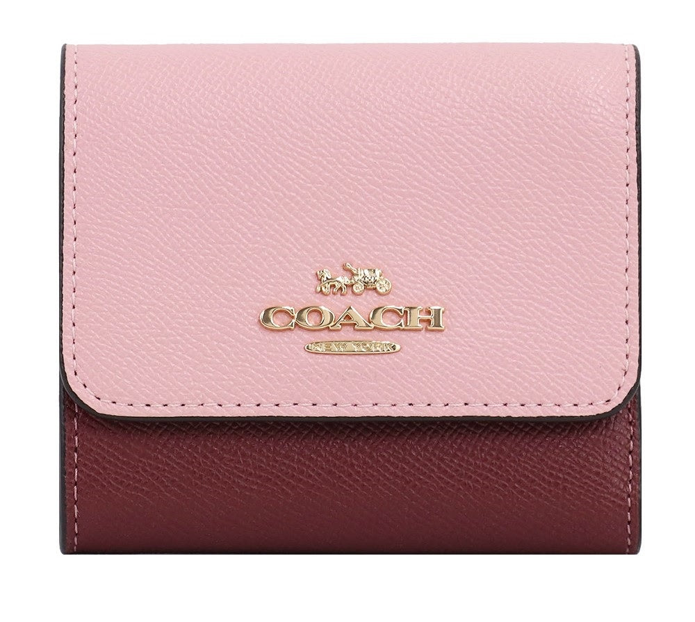 Coach Trifold Leather Wallet Mini Wallet