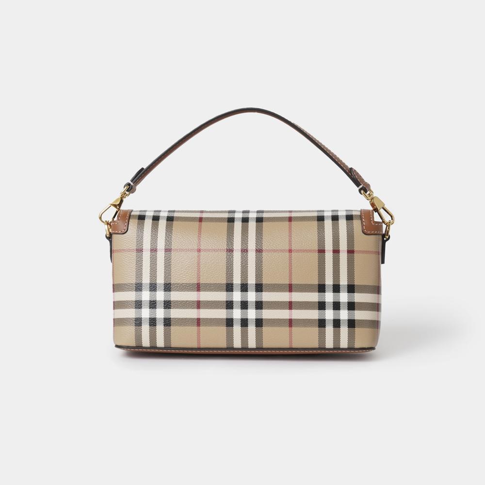 Burberry Briar Brown Ladies check-pattern top handle bag Crossbody 8092048