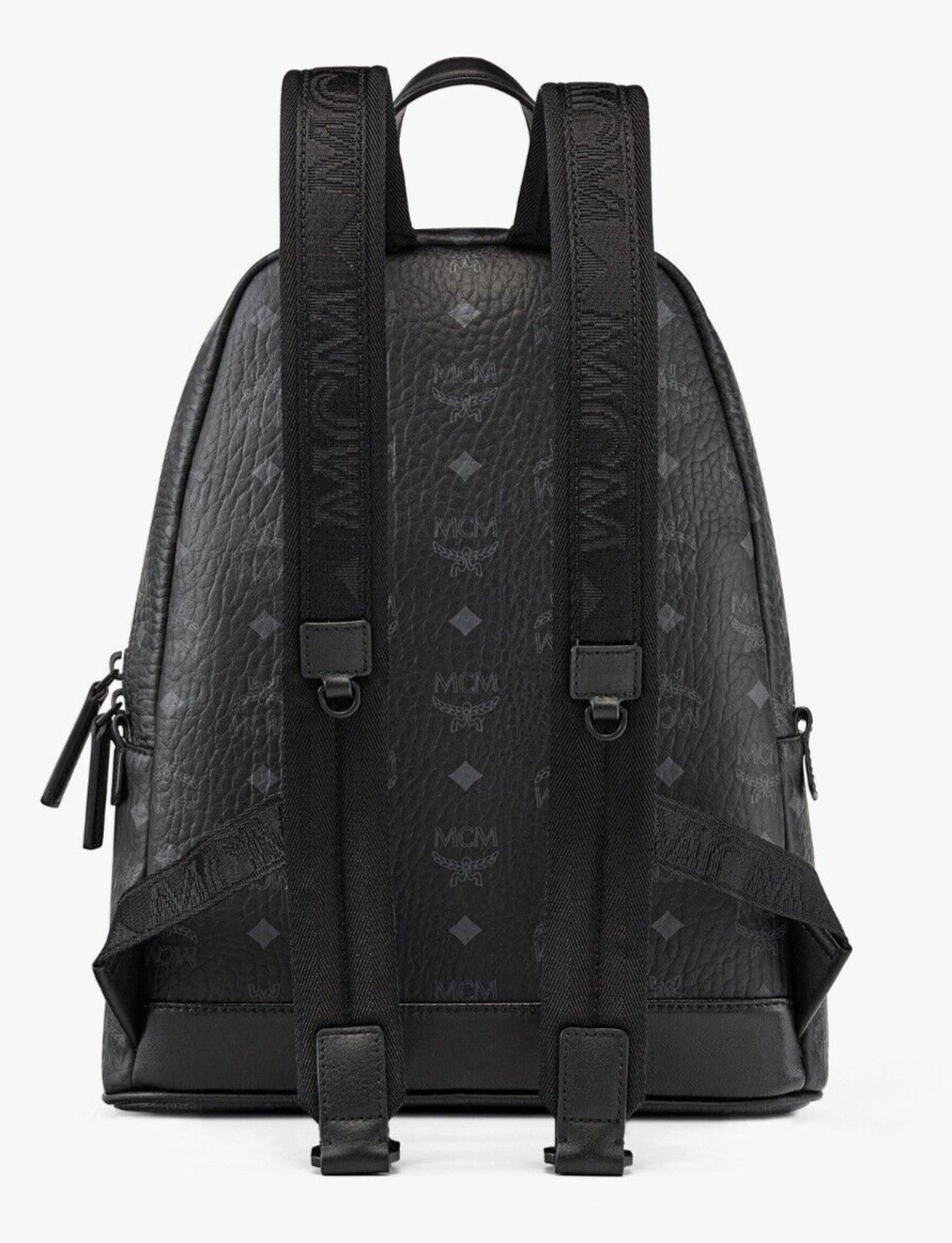 Black sales mcm backpack