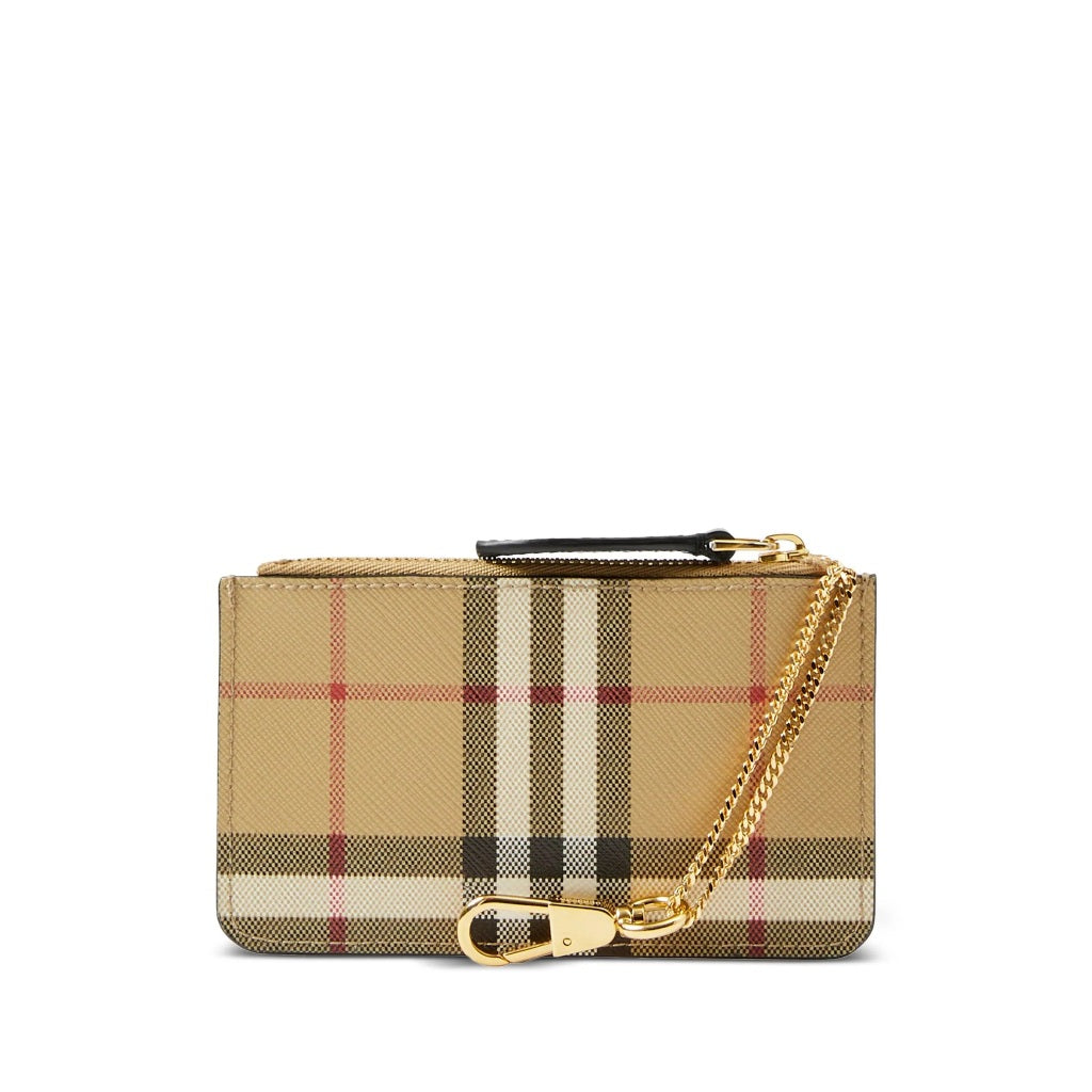 Burberry Vintage Check zipped coin pouch – luxebags singapore