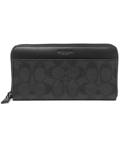 Coach Long Wallet Coach Zip Wallet Mens COACH F25517 N3A Black