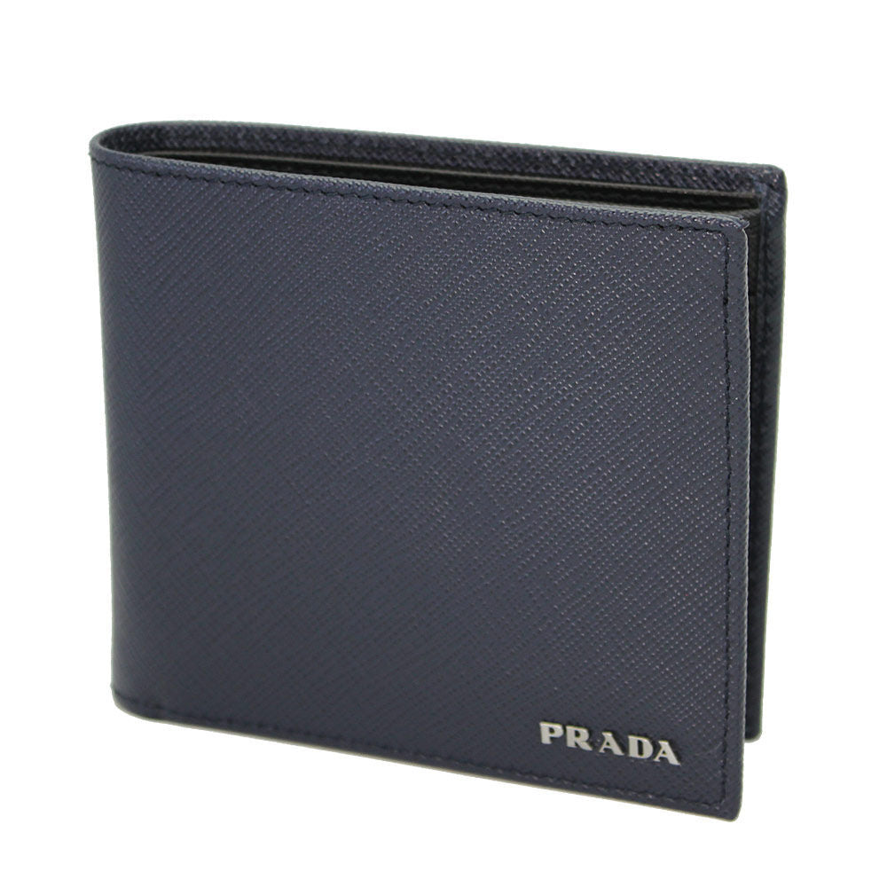 Men Wallet Prada Black Saffiano Wallet Leather Bifold Wallet Prada