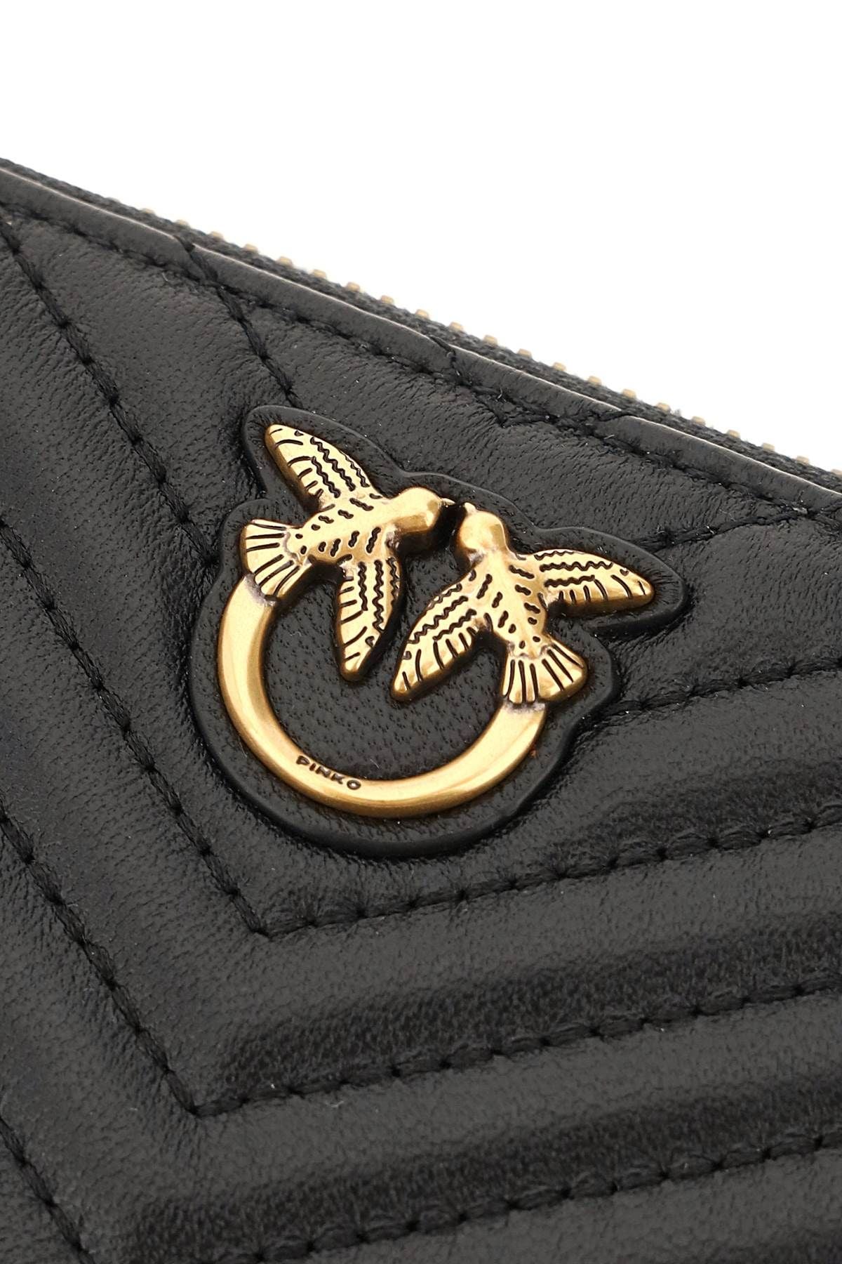 PINKO Taylor Wallet sheepskin leather roundzip small wallet 1P22P1-Y7SQ