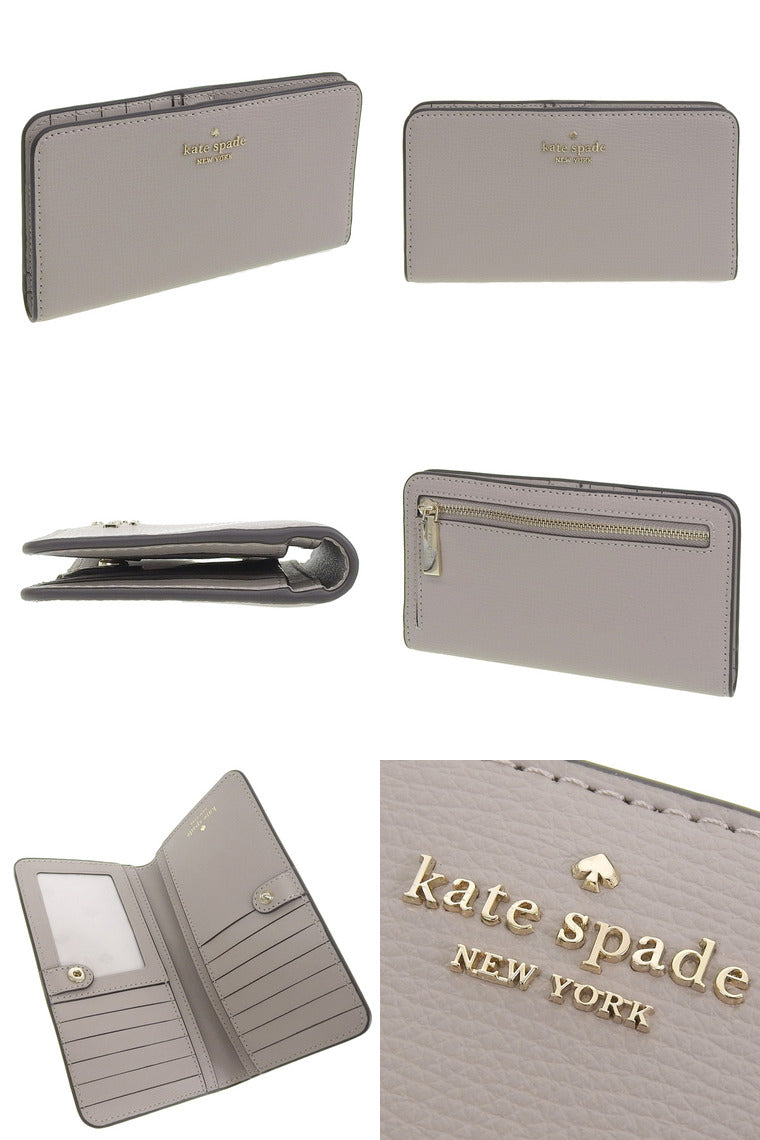 KATE SPADE Darcy Large Slim Bifold Wallet WLR00545 warm taupe