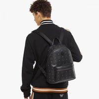 MCM Backpack Black Visetos Canvas MMKCSVE02 BK BLACK Women's Men's Unisex