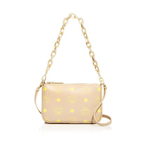 MCM Zip Pouch in Color Splash Logo Leather