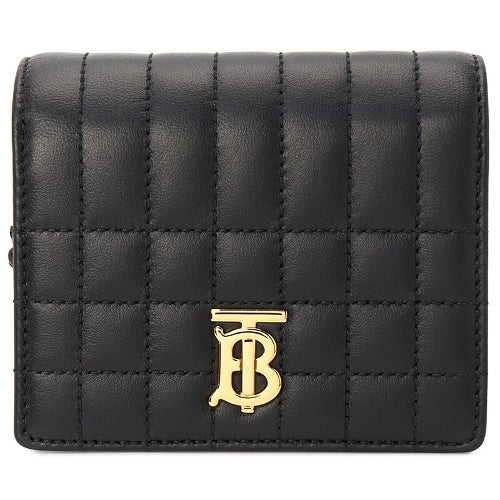 BURBERRY Tri-fold Roller Quilting Folding Wallet Black 8062372