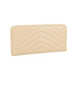 Yves Saint Laurent YSL Long Wallet 358094 BOW01 Monogram Round Zipper Leather