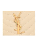 Yves Saint Laurent YSL Long Wallet 358094 BOW01 Monogram Round Zipper Leather