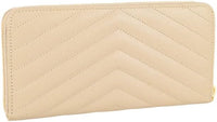Yves Saint Laurent YSL Long Wallet 358094 BOW01 Monogram Round Zipper Leather