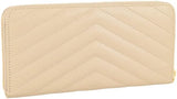 Yves Saint Laurent YSL Long Wallet 358094 BOW01 Monogram Round Zipper Leather