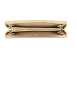 Yves Saint Laurent YSL Long Wallet 358094 BOW01 Monogram Round Zipper Leather