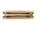 Yves Saint Laurent YSL Long Wallet 358094 BOW01 Monogram Round Zipper Leather