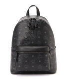 MCM Backpack Black Visetos Canvas MMKCSVE02 BK BLACK Women's Men's Unisex