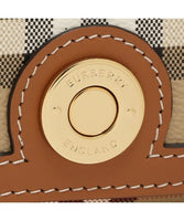 Burberry Briar Brown Ladies check-pattern top handle bag Crossbody 8066165