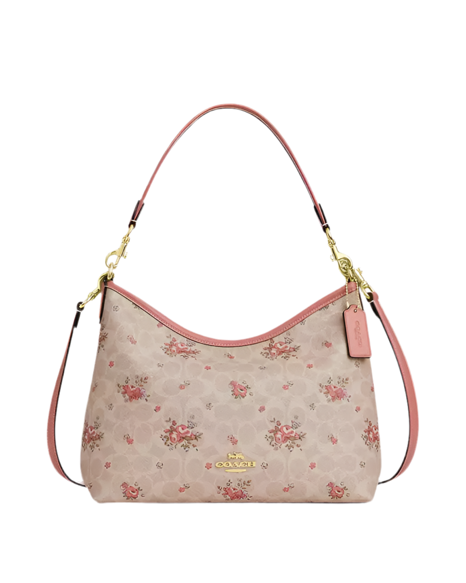 COACH Shoulder Bag Signature Floral Print Laurel Shoulder Bag