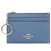 COACH Mini Skinny ID Case Signature Canvas Ladies Coin Purse / Coin Case