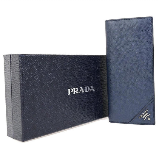Prada Saffiano Long Wallet 2MV836 Baltico