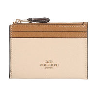 COACH Mini Skinny ID Case Signature Canvas Ladies Coin Purse / Coin Case