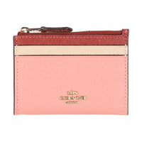 COACH Mini Skinny ID Case Signature Canvas Ladies Coin Purse / Coin Case