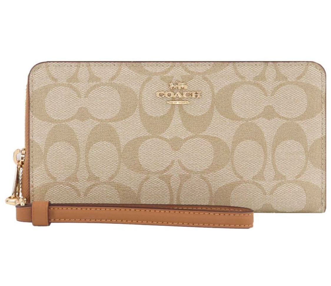 Coach Ladies fc4452 Signature Round Zipper Long Wallet
