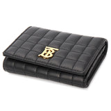 BURBERRY Tri-fold Roller Quilting Folding Wallet Black 8062372