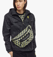 MCM Unisex Nylon Yellow/Black Cubic Logo large Backpack