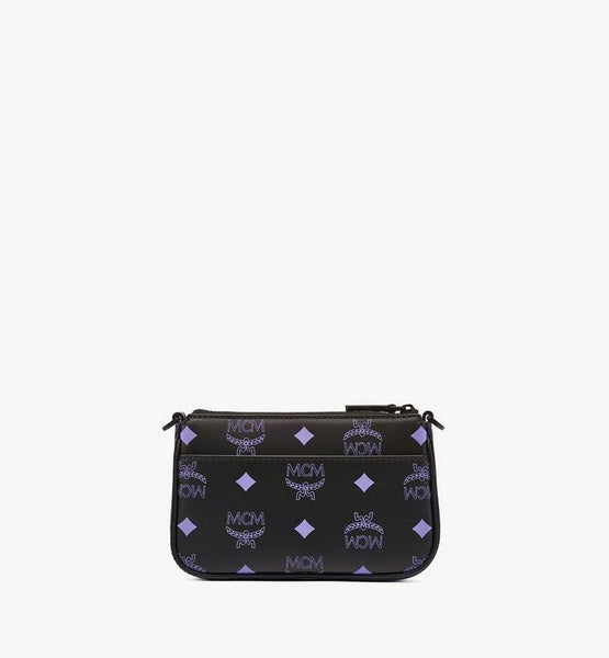 MCM Zip Pouch in Color Splash Logo Leather – luxebags singapore