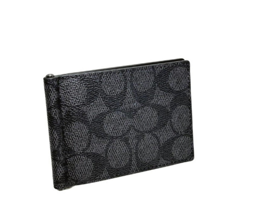 COACH Signature Slim Billfold Money Clip