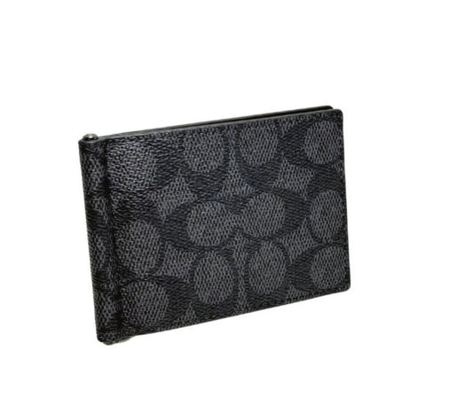 COACH Signature Slim Billfold Money Clip