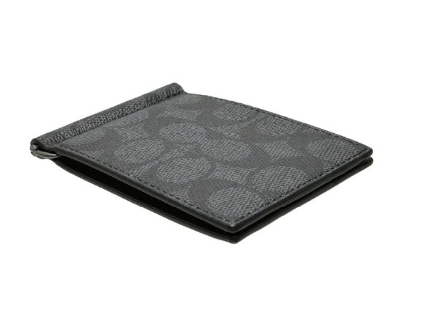 COACH Signature Slim Billfold Money Clip