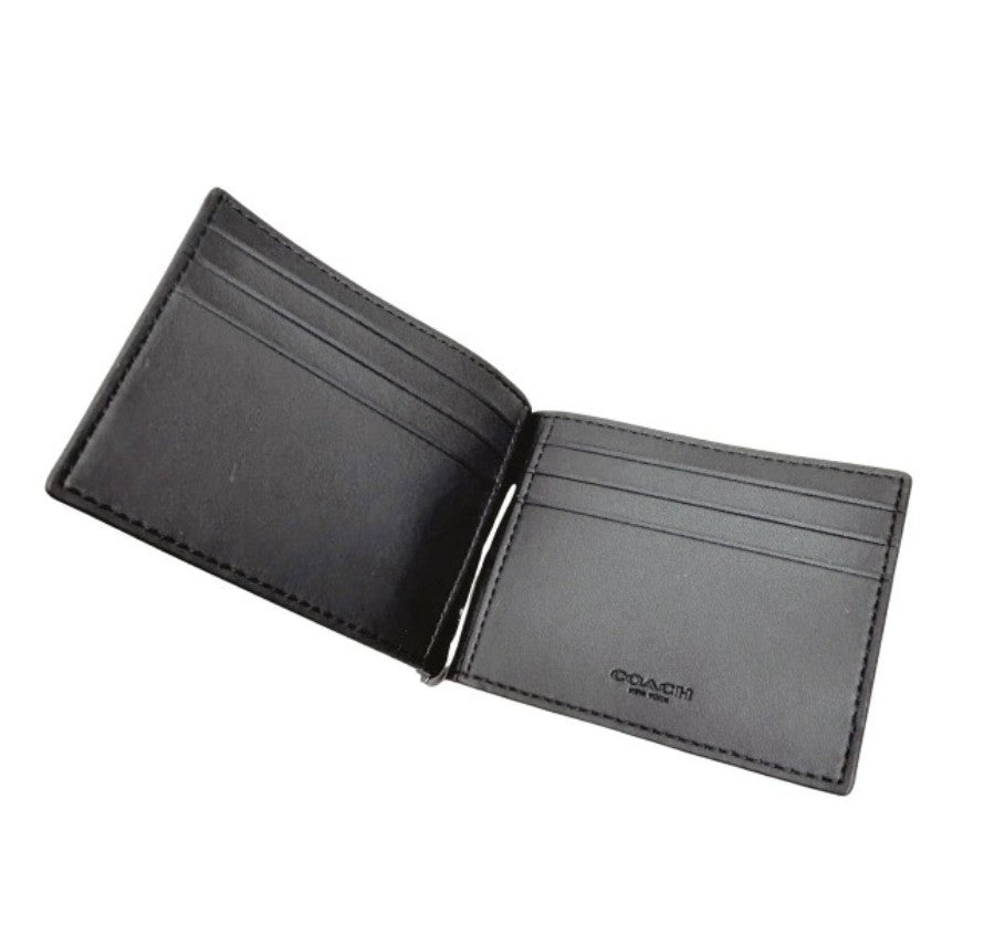COACH Signature Slim Billfold Money Clip