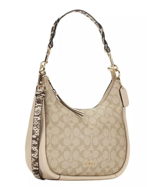 Coach Jules Hobo Signature Canvas Bag